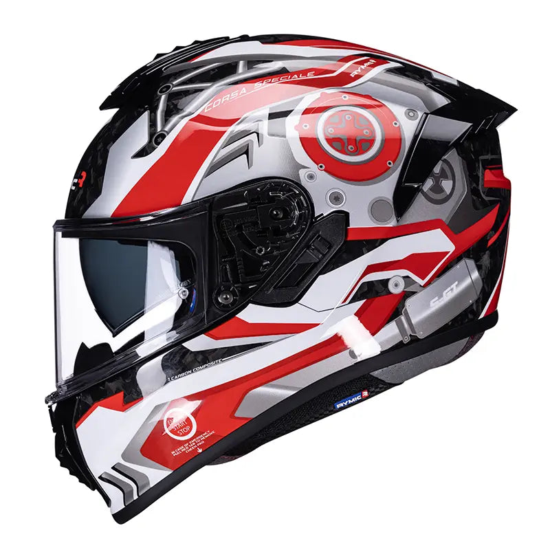 S-GT Carbon Fiber Full Face Helmet – Racing Red
