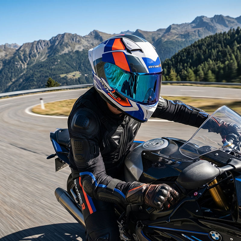 Casco integral SR6 – Velocity Azul/Naranja