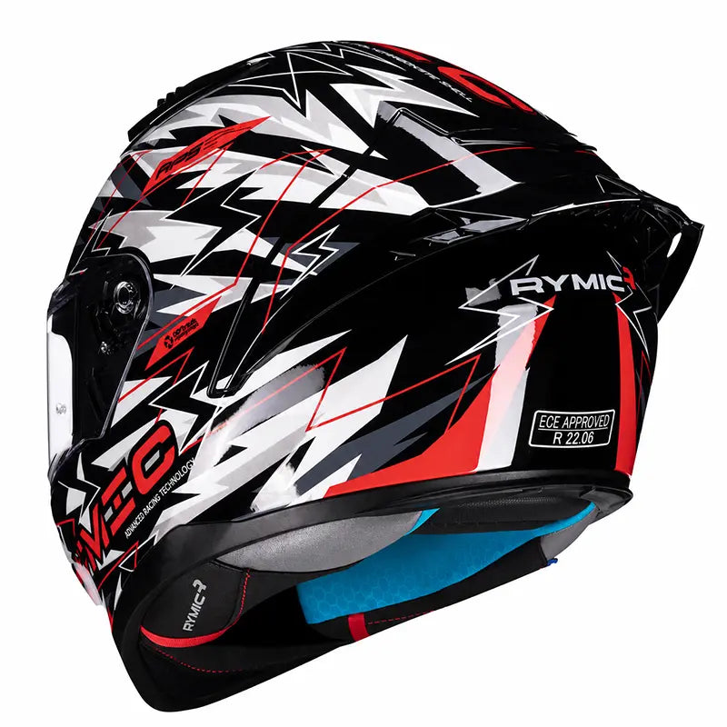 SR6 Full Face Helmet – Lightning Black/White