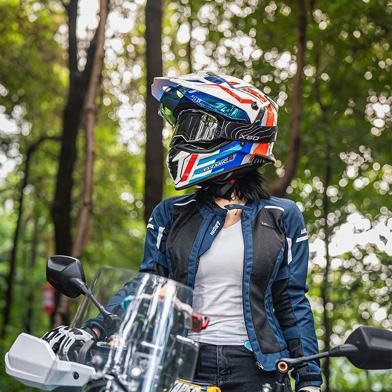 X60 Dual Sport ADV Helmet – Pathfinder Red/Blue