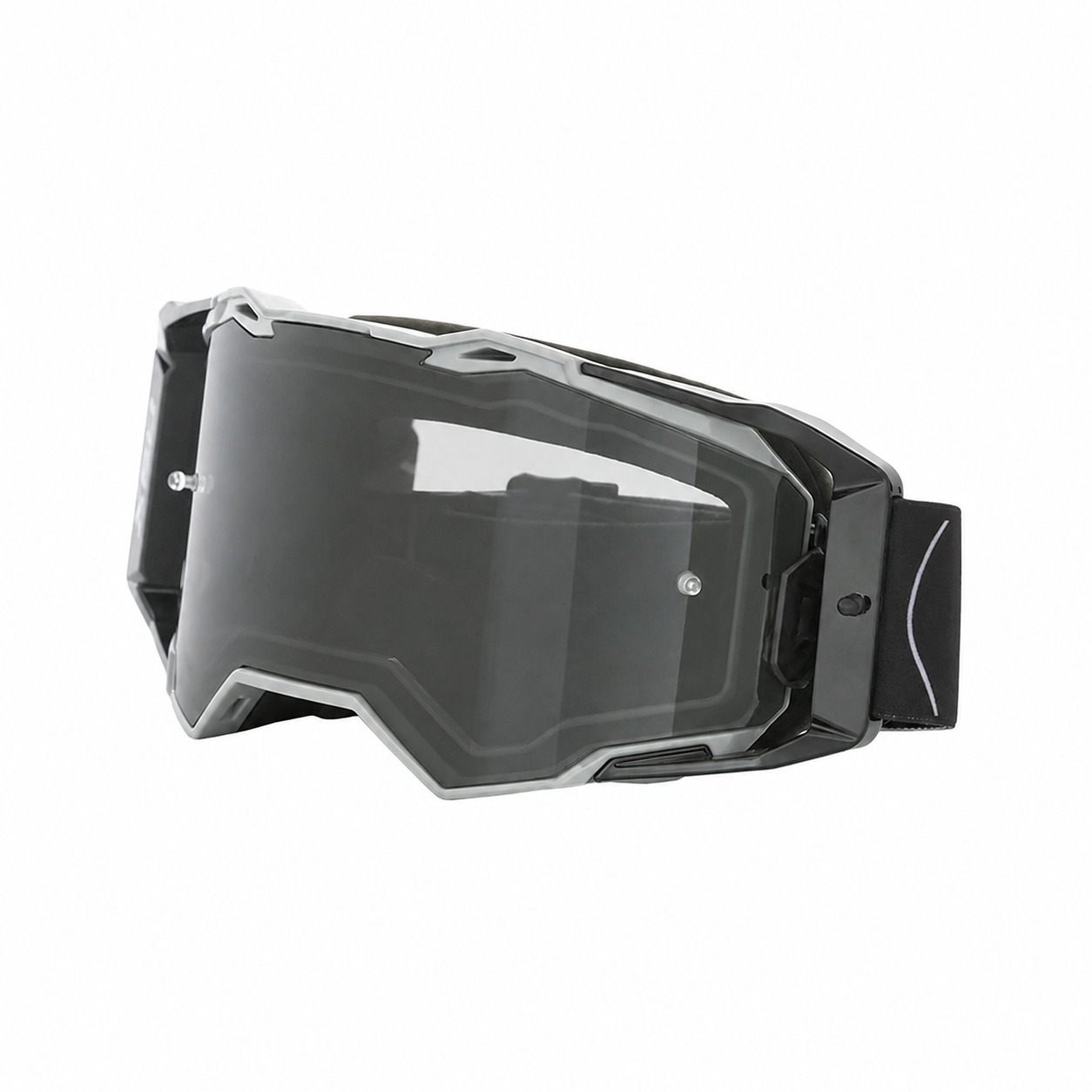 X60 Dual-Sport Motorradbrille – Dark Smoke Scheibe