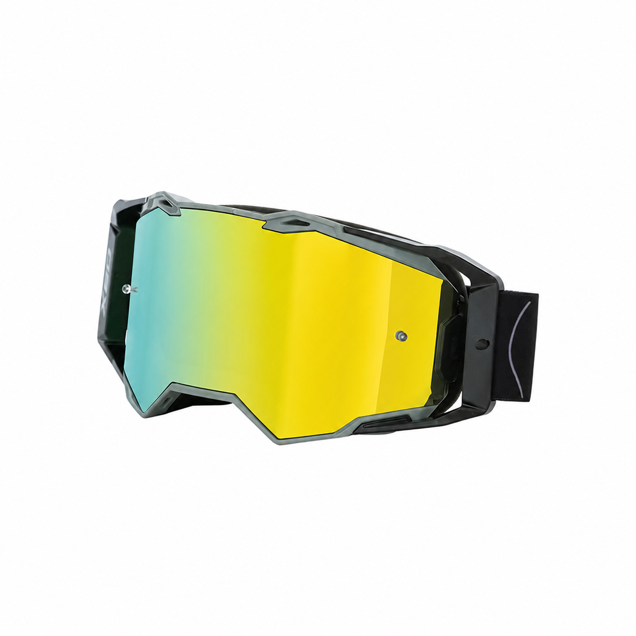 X60 Dual Sport Motorcycle Goggles – Gold REVO Mirror Lens