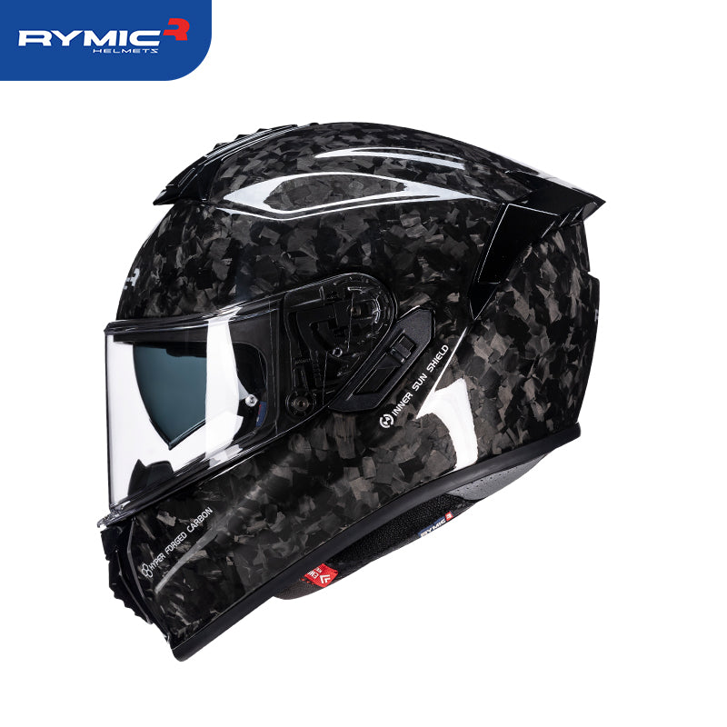 forged carbon motorcycle helmet Fiber and a central top intake vent at the crown feeds air through the deeply channeled EPS through the three rear exhaust vents Matte Forged Carbon Fiber RHKC