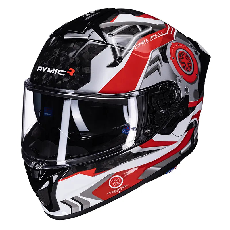 S-GT Carbon Fiber Full Face Helmet – Racing Red