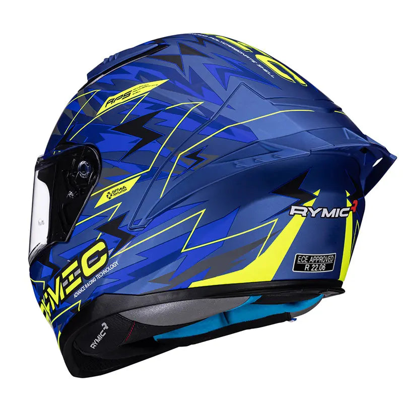 SR6 Full Face Helmet – Lightning Blue/Yellow