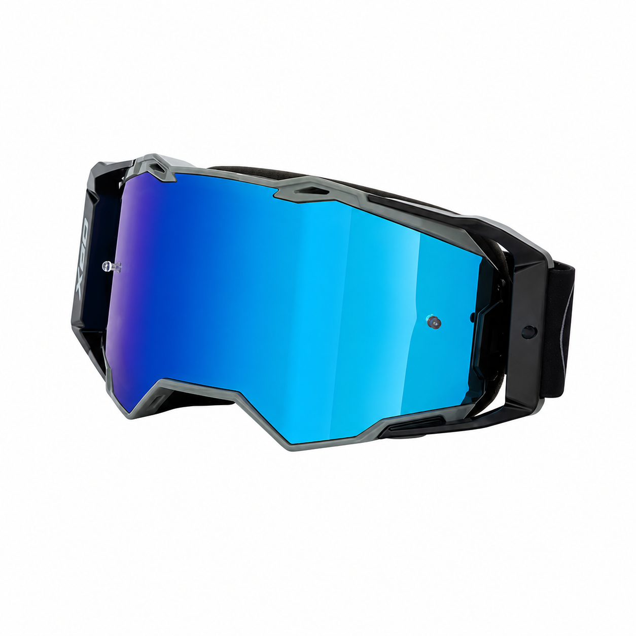 X60 Dual Sport Motorcycle Goggles – Blue REVO Mirror Lens