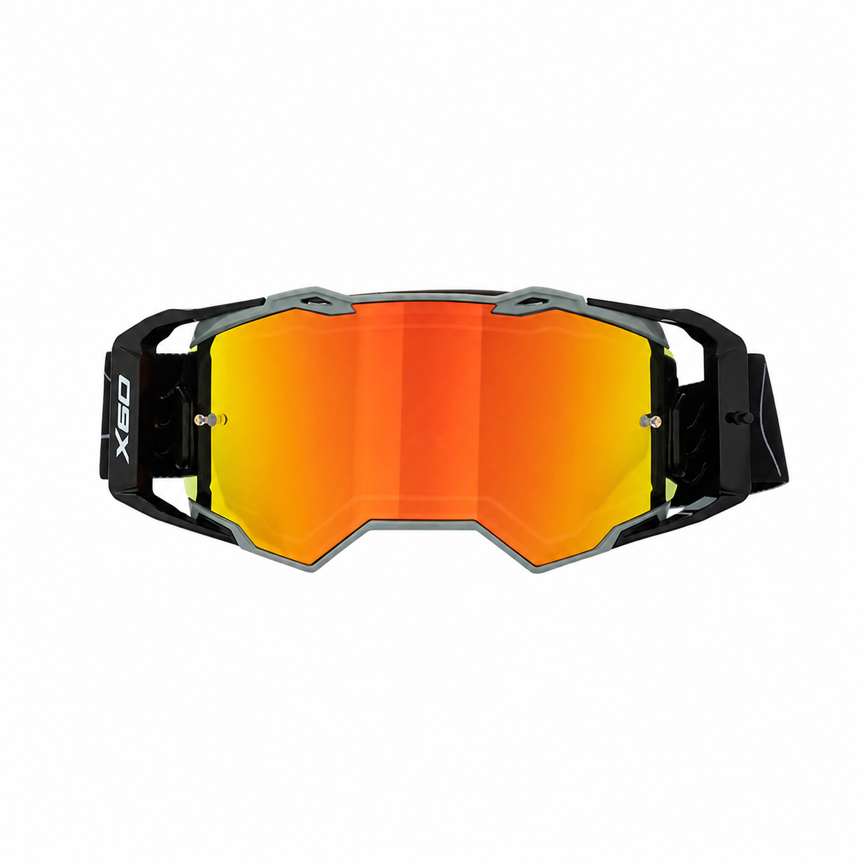 X60 Dual Sport Motorcycle Goggles – Red REVO Mirror Lens