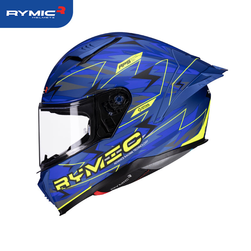 SR6 Integralhelm Blue-Yellow Lightning